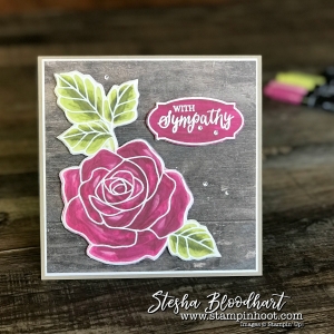 Rose Wonder Stamp Set by Stampin' Up! for Kylie's International Highlights Top Ten Winners Blog Hop - Sympathy Card #stampinup #rosewonder #bloghop #sympathycard #papercrafts #stamping #cardmaking