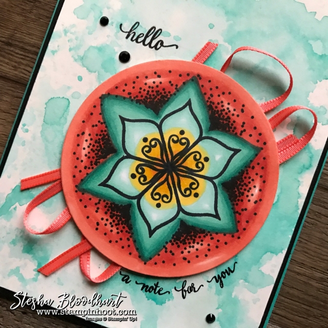 Eastern Beauty Stamp Set by Stampin' Up! Colored with Stampin' Blends for the Stamp Review Crew Blog Hop by Stesha Bloodhart, Stampin' Hoot! #steshabloodhart #stampinhoot #easternbeauty #stampreviewcrew #stampinblends