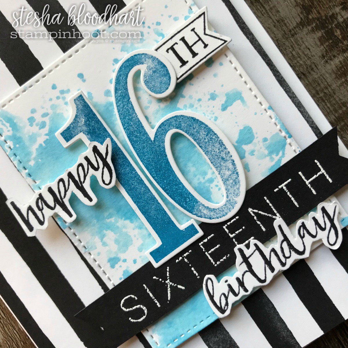 Party Pandas Level 1 Sale-A-Bration Stamp Set by Stampin' Up! Birthday Card created by Stesha Bloodhart, Stampin' Hoot! #steshabloodhart #stampinhoot