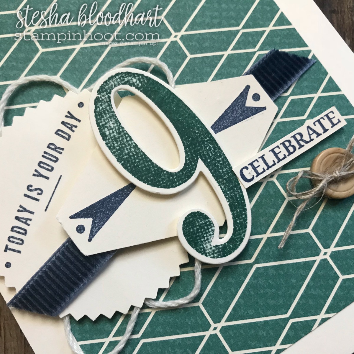 True Gentleman Suite by Stampin' Up! 2018 Occasions Catalog for Global Design Project 120 Happy 9th Birthday #GDP120 #truegentleman #steshabloodhart #stampinhoot