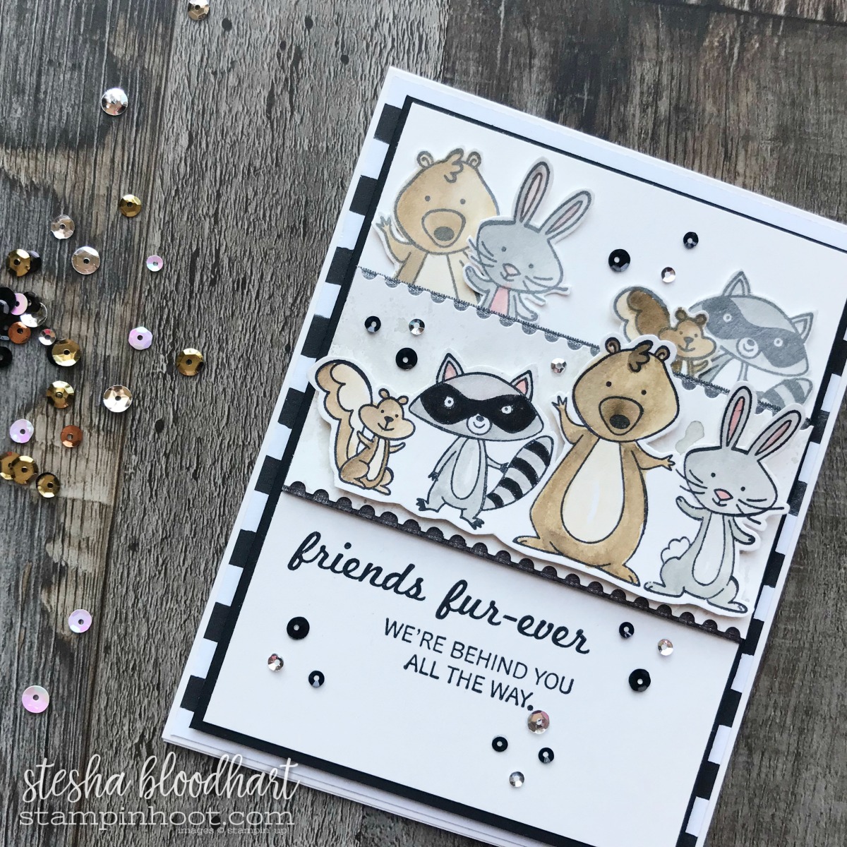 We Must Celebrate Stamp Set from Stampin' Up! 2018 Occasions Catalog for #tgifc143 Card Created by Stesha Bloodhart, Stampin' Hoot! #steshabloodhart #stampinhoot