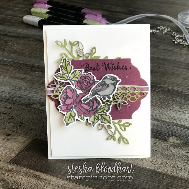 Petal Palette Bundle by Stampin' Up! 2018 Occasions Catalog by Stampin' Up! Card created by Stesha Bloodhart, Stampin' Hoot! #stampinhoot #steshabloodhart