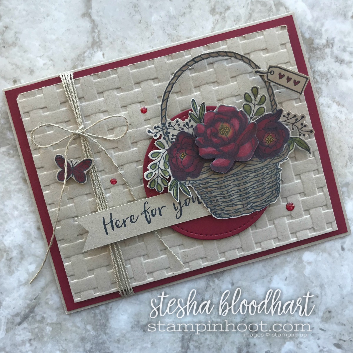 Blossoming Basket Bundle - Free Sale-a-Bration Item with $100 Purchase. Ends March 31st, 2018. Earn online by Shopping With Stampin' Hoot, Stesha Bloodhart #steshabloodhart #stampinhoot