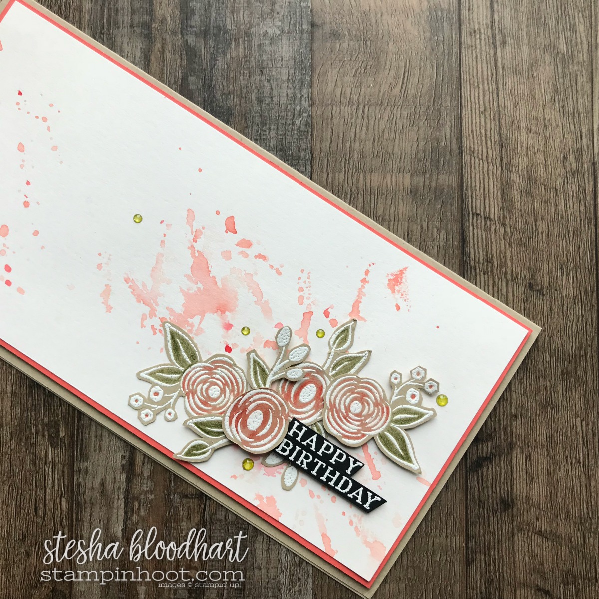 Perennial Birthday Stamp Set from the Stampin' Up! 2018 Occasions Catalog for GDP128 Case the Designer Challenge Card Created by Stesha Bloodhart, Stampin' Hoot! #steshabloodhart #stampinhoot #gdp128