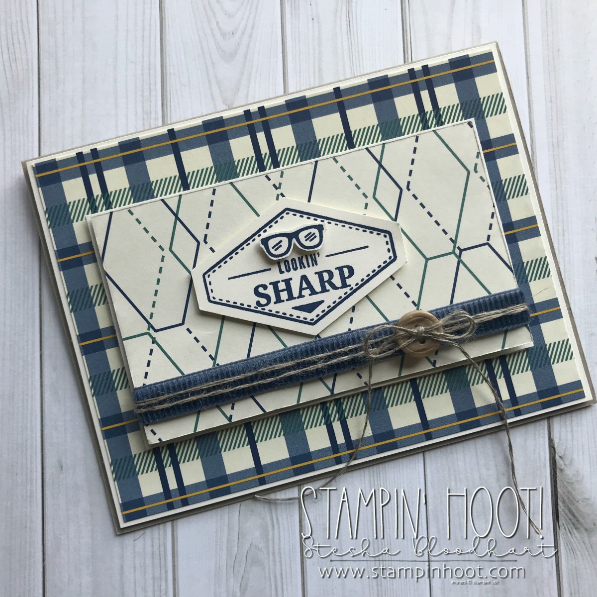 Truly Tailored Bundle by Stampin' Up! From the 2018 Occasions Catalog Masculine Card Trio by Stesha Bloodhart, Stampin' Hoot! #steshabloodhart #stampinhoot