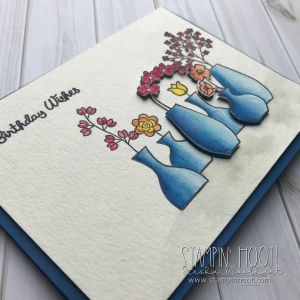 Varied Vases Bundle by Stampin' Up! for Mary Fish Million Dollar Stamp Set. Card created by Stesha Bloodhart, Stampin' Hoot! for the May 2018 Pals Blog Hop #stampinhoot #steshabloodhart