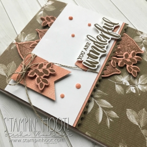 Rooted In Nature Bundle by Stampin' UP! Available June 1st, 2018. Card created by Stesha Bloodhart, Stampin' Hoot! for #GDP138 Sketch Challenge. #steshabloodhart #stampinhoot