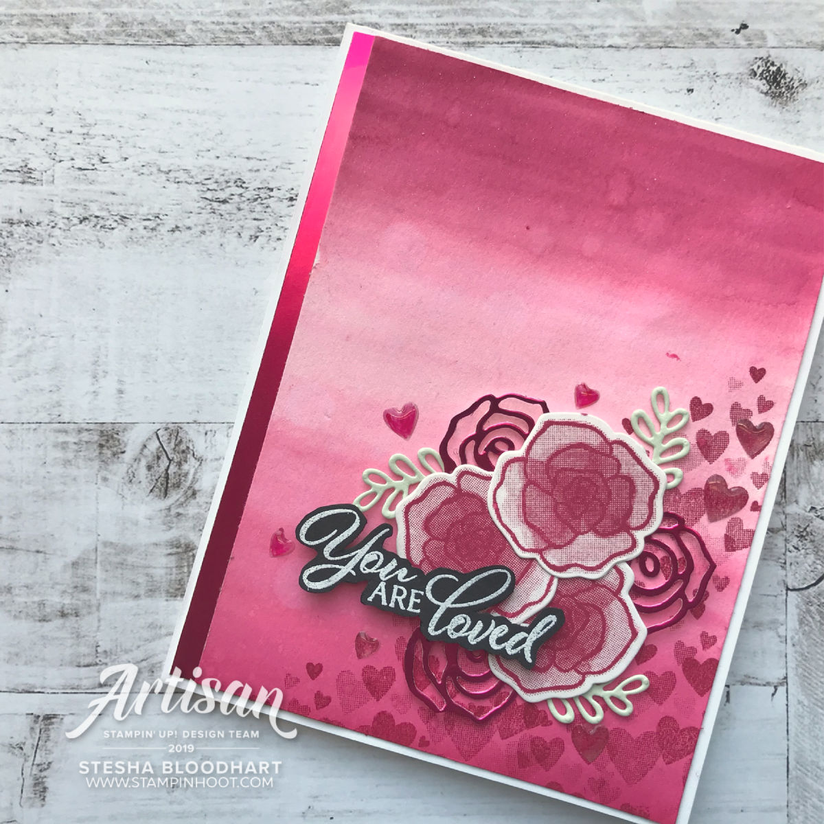 Valentine Card Duo using the Forever Lovely Bundle by Stampin' Up! Created by Stesha Bloodhart, Stampin' Hoot! for the Stamp Review Crew