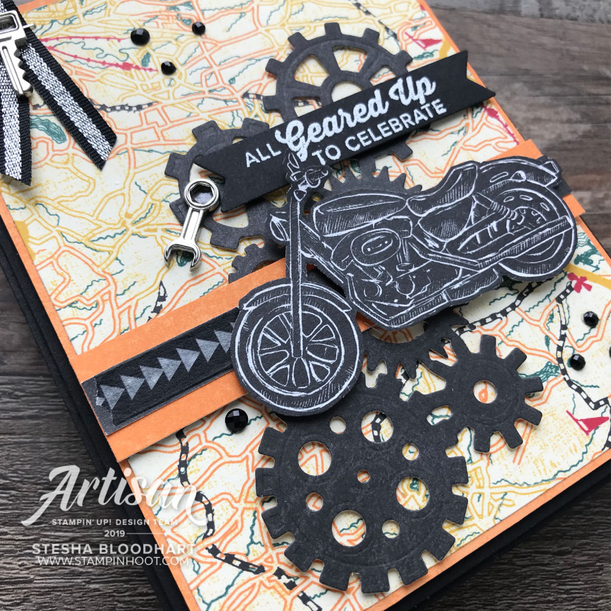 Garage Gears 2019 Artisan Design Stesha Bloodhart Best Dad Handmade Card