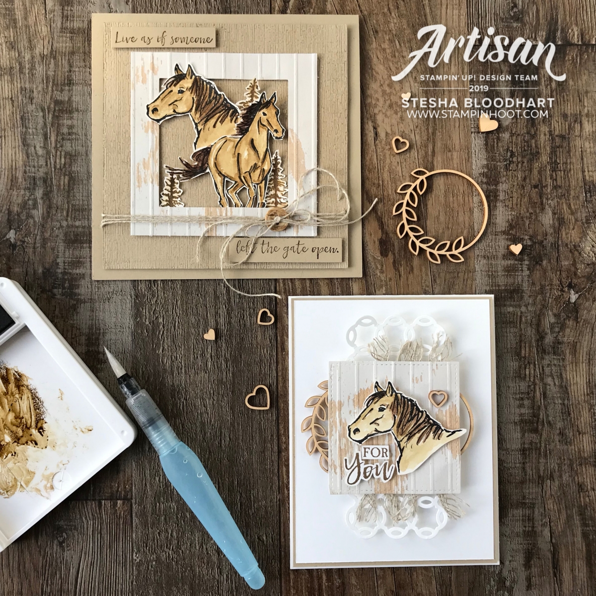 Let it Ride Stamp Set by Stampin' Up! Cards created by Stesha Bloodhart, Stampin' Hoot!