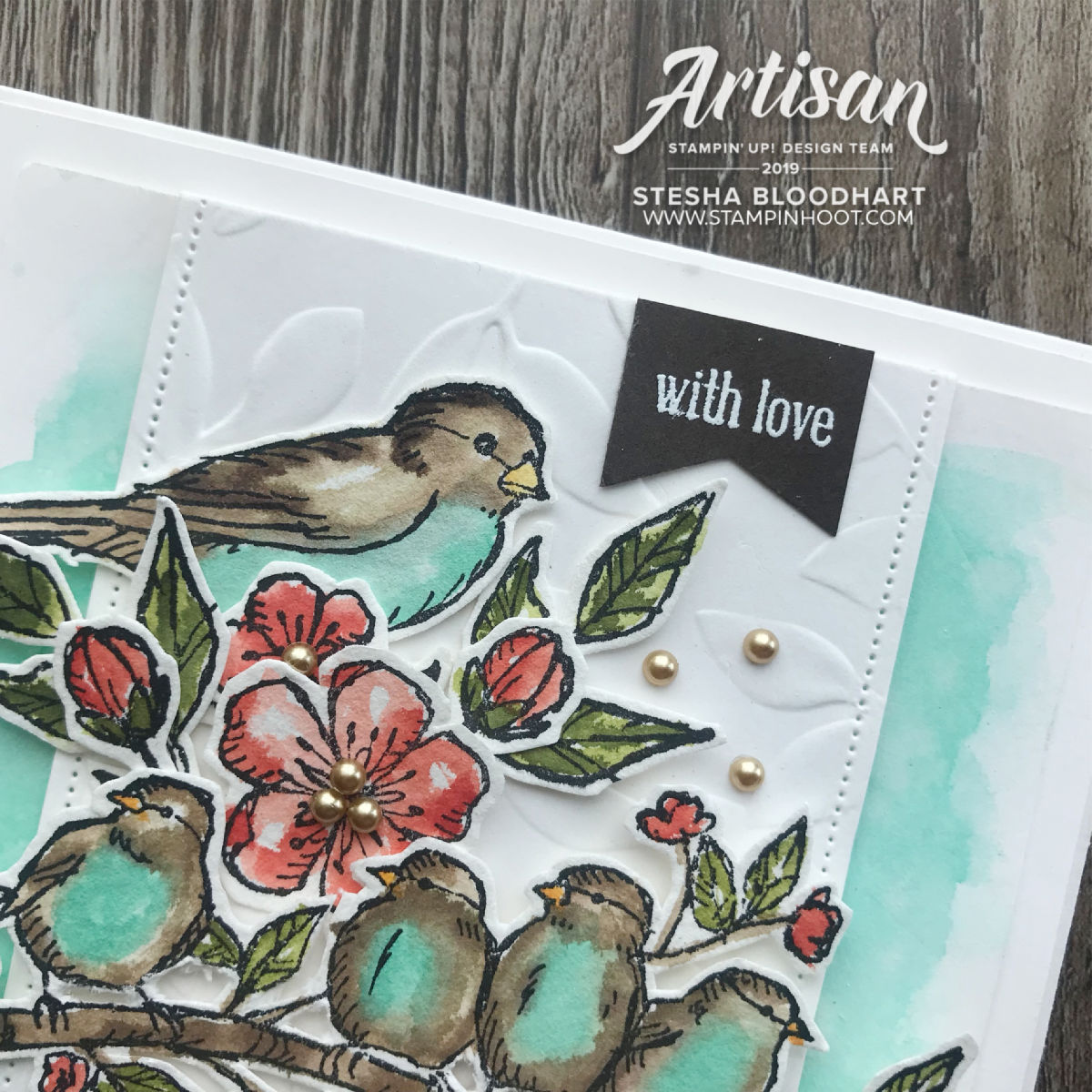 Free As A Bird Bundle by Stampin' Up! Card by 2019 Artisan Stesha Bloodhart, Stampin' Hoot!