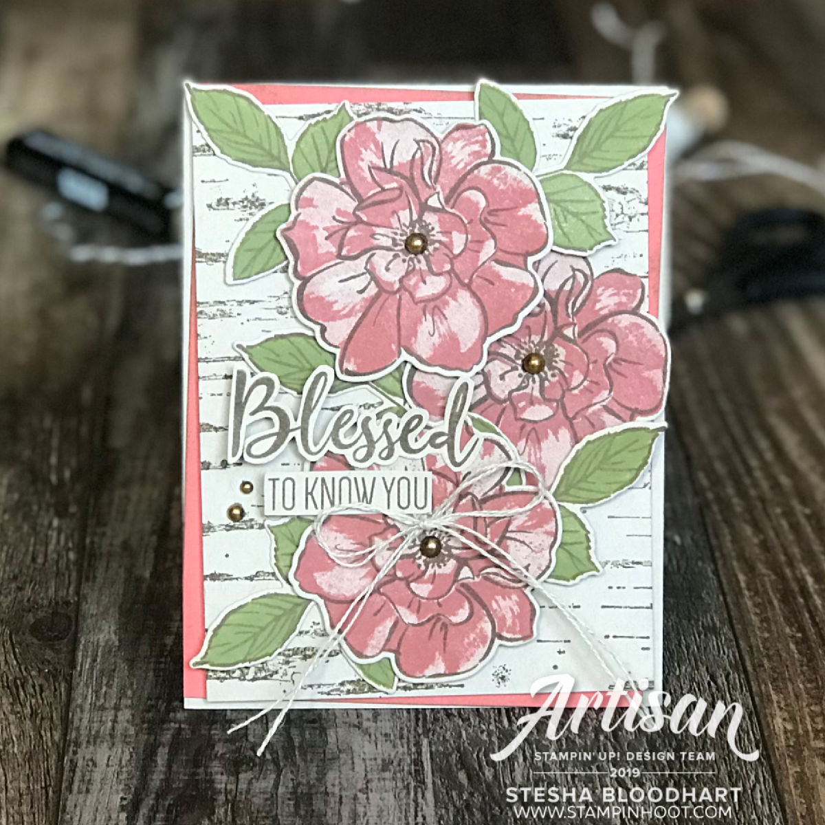 To A Wild Rose Bundle & Terracotta Tile In Color from Stampin' Up! Card by 2019 Artisan Design Team Memeber, Stesha Bloodhart, Stampin' Hoot!