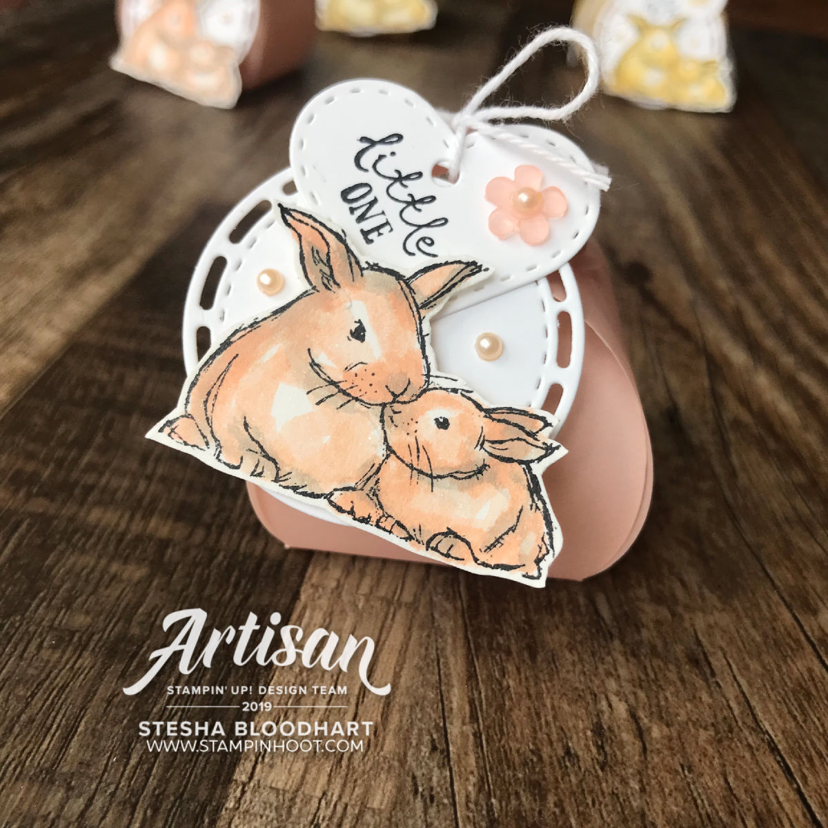 Mini Curvy Keepsake Baby Shower Treats by Stesha Bloodhart, Stampin' Hoot! 2019 Artisan Design Team