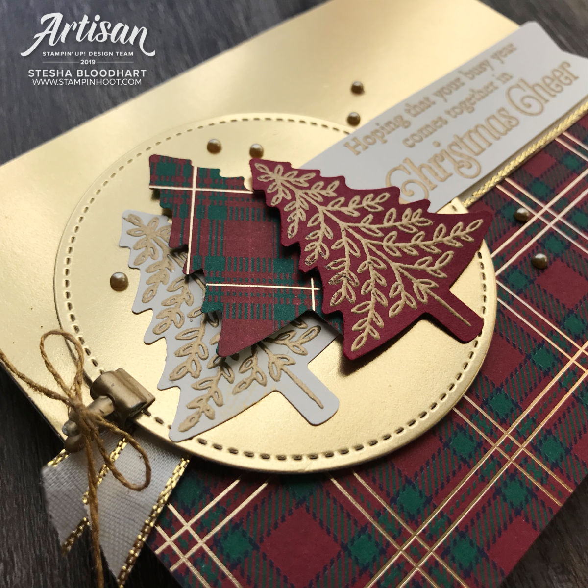 CASE the Catty - Perfect Plaid Bundle by Stampin' Up! Be Inspired Blog Hop September 2019 Card by Stesha Bloodhart, Stampin' Hoot!