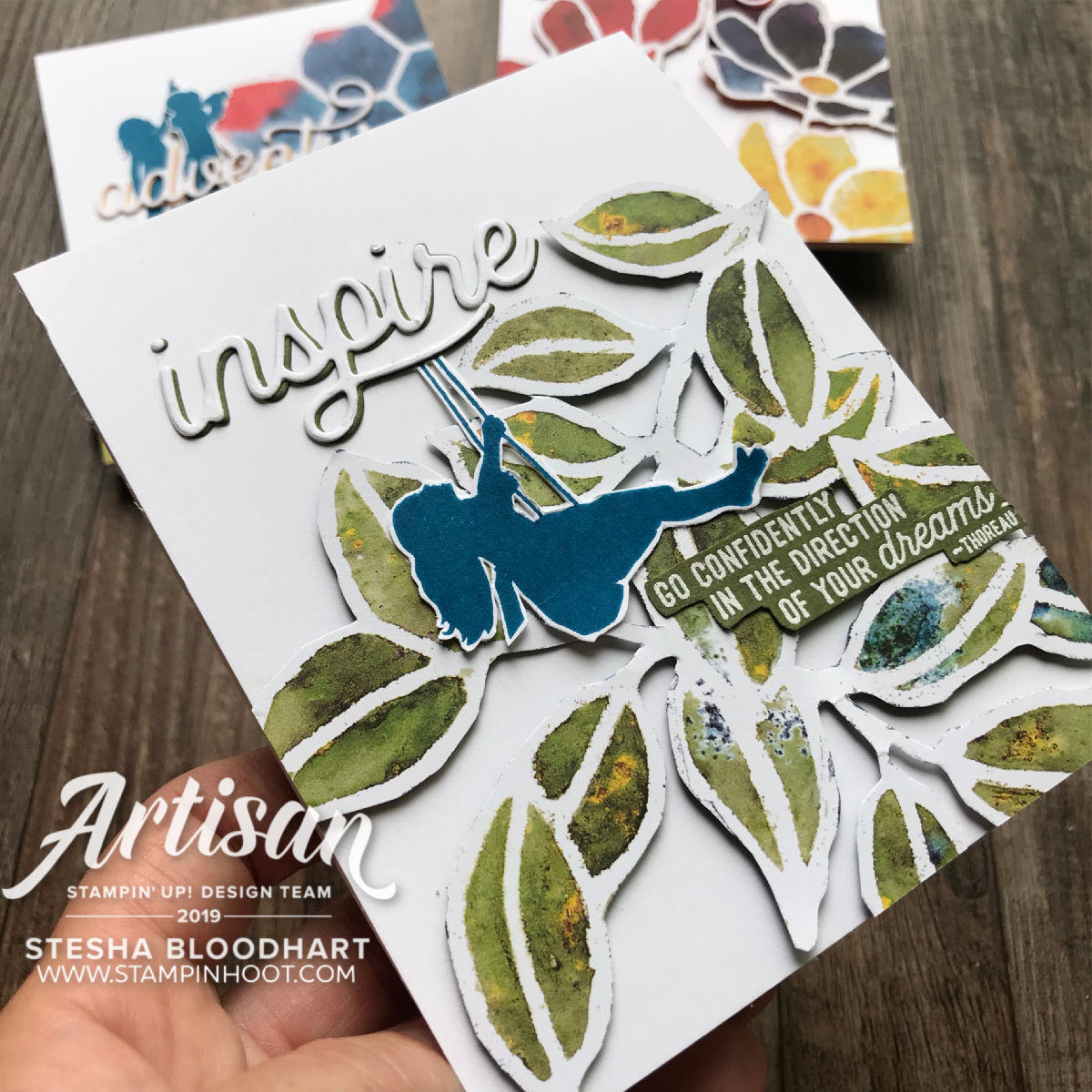 See a Silhouette Designer Series Paper by Stampin' Up! Card by Stesha Bloodhart, Stampin' Hoot! 2019 Artisan Design Team Member