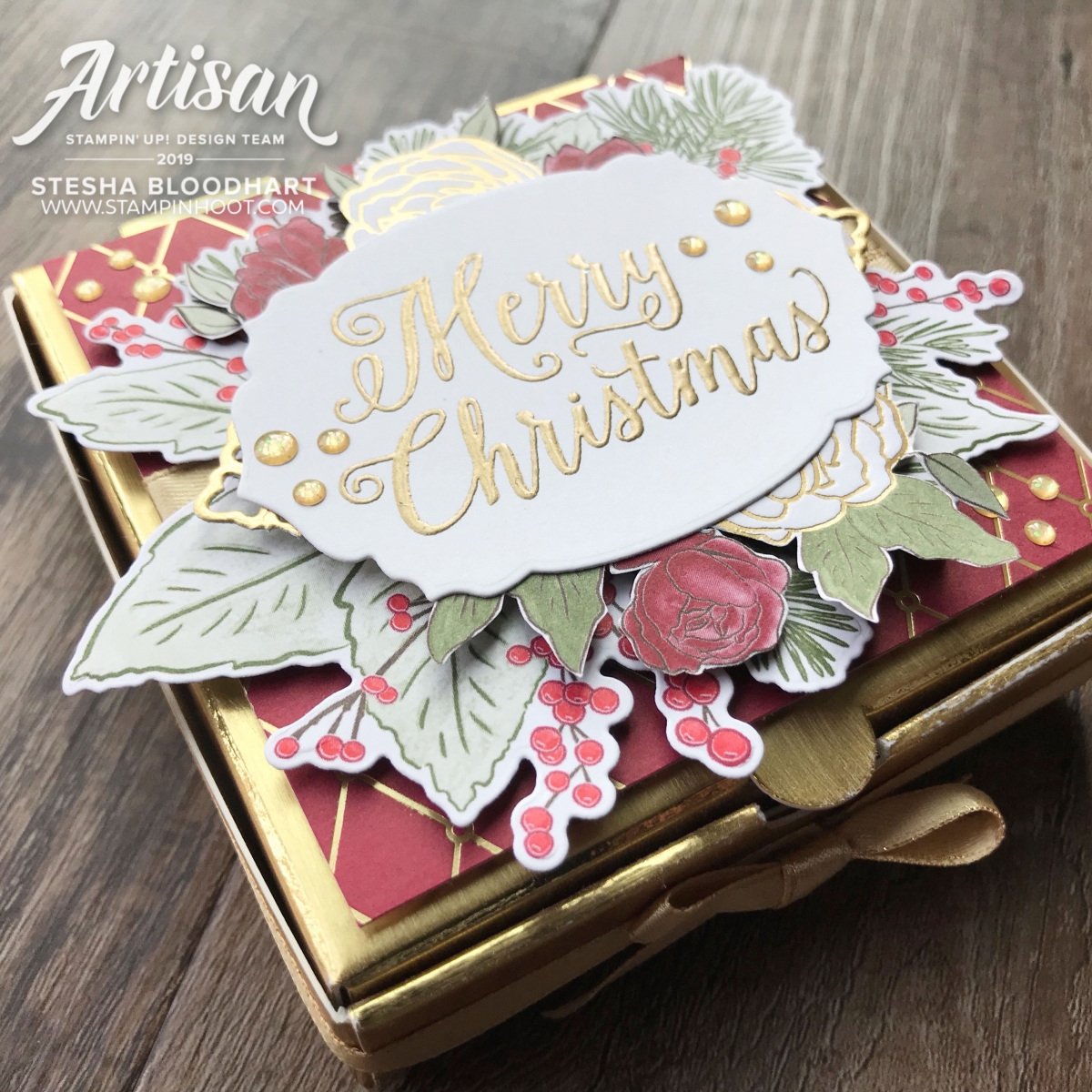 See a Silhouette Designer Series Paper by Stampin' Up! Card by Stesha Bloodhart, Stampin' Hoot! 2019 Artisan Design Team Member