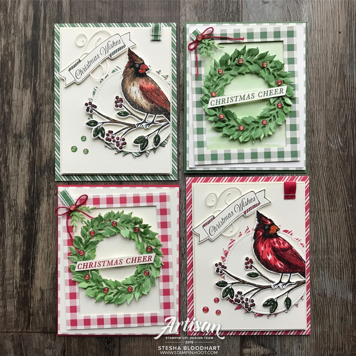 Artisan Design Team Blog Hop October 2019 - Gather Together Bundle - Scrapbook Page and Card Created by Stesha Bloodhart, Stampin' Hoot!