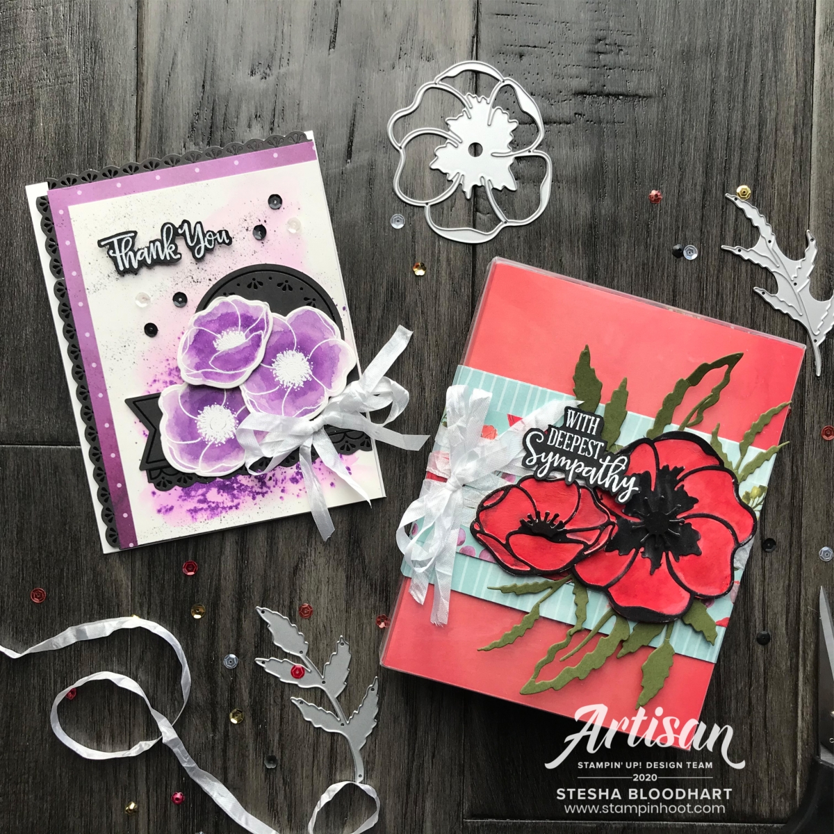 Stesha Bloodhart_February 2020_Artisan Design Team Blog Hop - Peaceful Poppies Suite by Stampin' Up!
