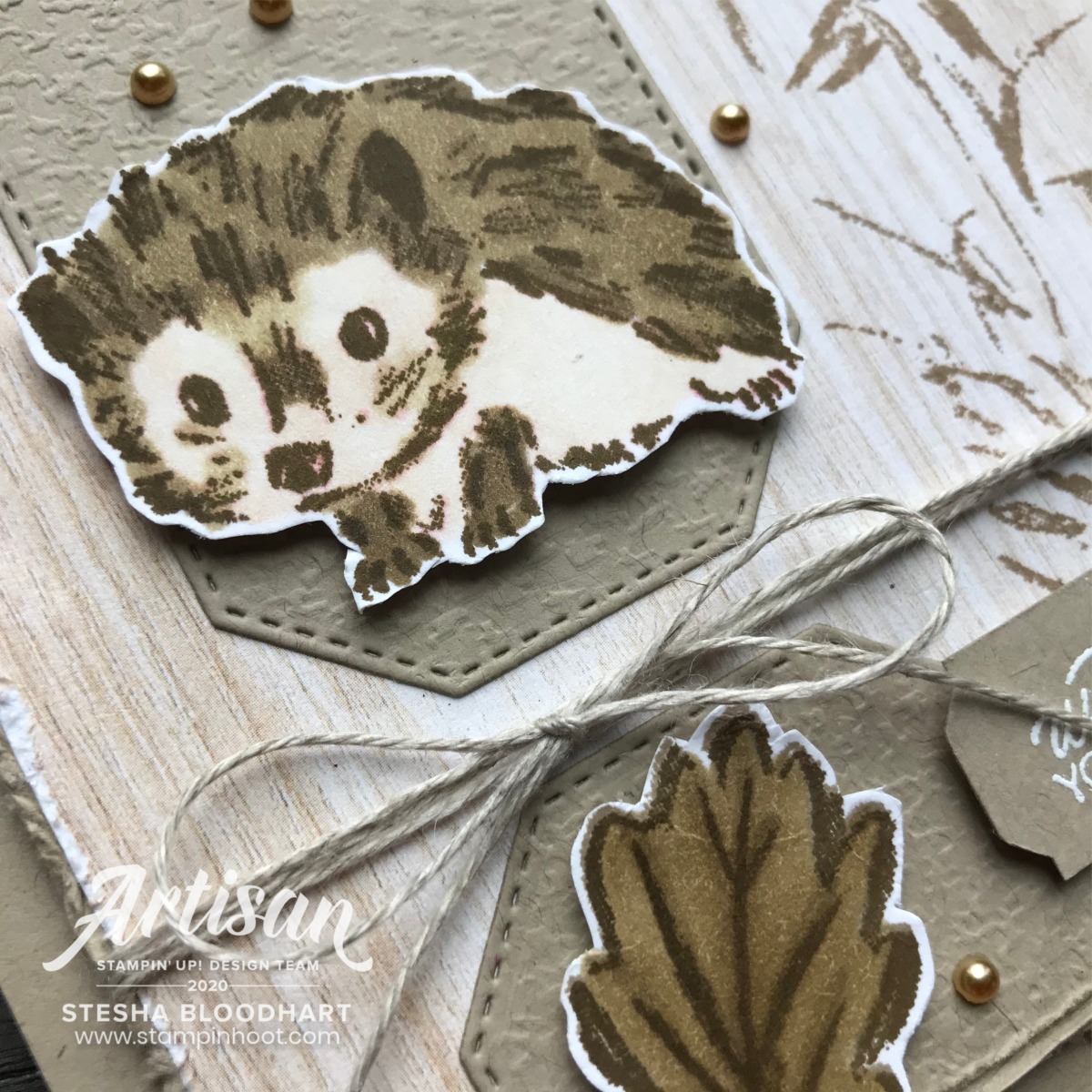 Walk in the Woods Stamp Set from Stampin' Up! Card by Stesha Bloodhart, Stampin' Hoot for #tgifc272 Sketch Challenge