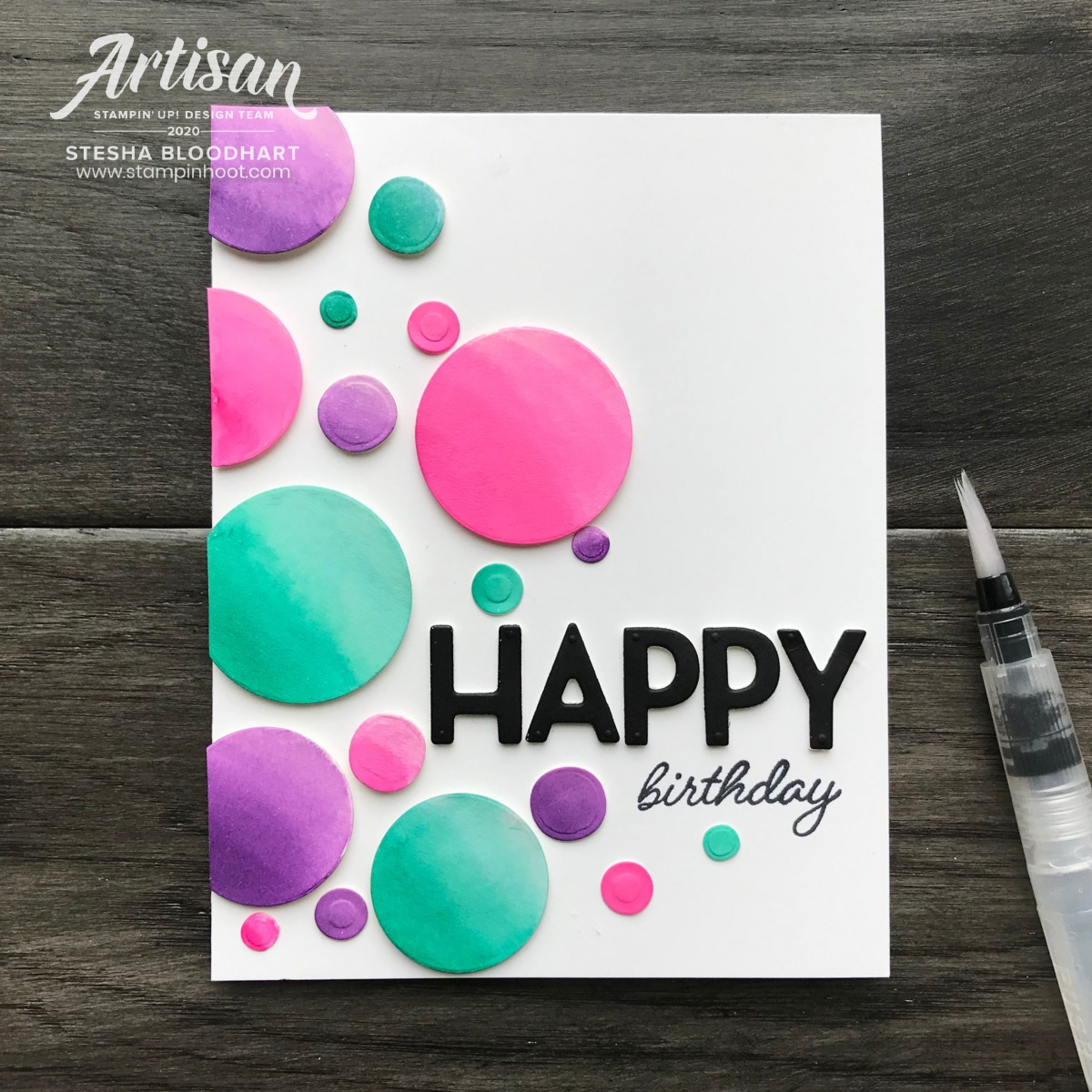 Playful Alphabet From Stampin' Up! Happy Birthday Card by Stesha Bloodhart, Stampin' Hoot! #tgifc276 Color Combo (1) Playful Alphabet From Stampin' Up! Happy Birthday Card by Stesha Bloodhart, Stampin' Hoot! #tgifc276 Color Combo (1)