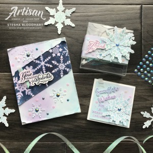 Snowflake Splendor Suite Collection from Stampin' Up! Card by Stesha Bloodhart, Stampin' Hoot! 2020 Artisan Design Team