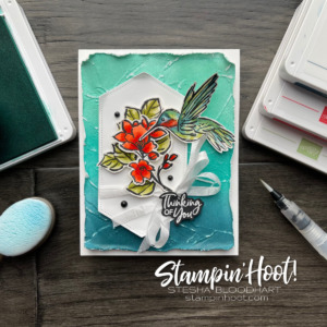 A Touch of Ink Stamp Set from Stampin' Up! Free during Sale-a-Bration. Card created by Stesha Bloodhart, Stampin' Hoot!