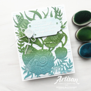 Create this card using Blending Brushes and Friends Are Like Seashells Bundle by Stampin' Up! Color Challenge #GDP333