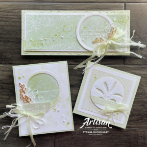 Create this trio of cards with the Splendid Day Suite Collection from Stampin' Up! Stesha Bloodhart, Stampin' Hoot!