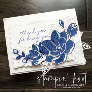 A Thank You Card with the Magnolia Mood Bundle by Stampin' Up! Card by Stesha Bloodhart, Stampin' Hoot!