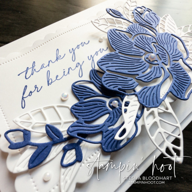 A Thank You Card with the Magnolia Mood Bundle by Stampin' Up! Card by Stesha Bloodhart, Stampin' Hoot! (2)